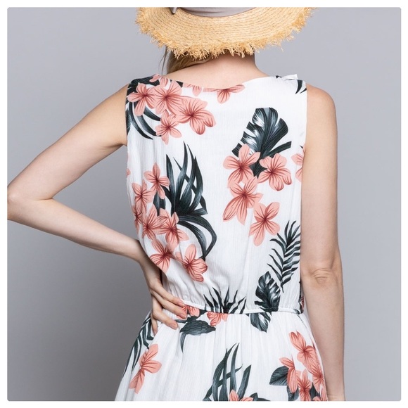 *CLEARANCE* POL Wandering the Tropics Midi Dress - Picture 4 of 15